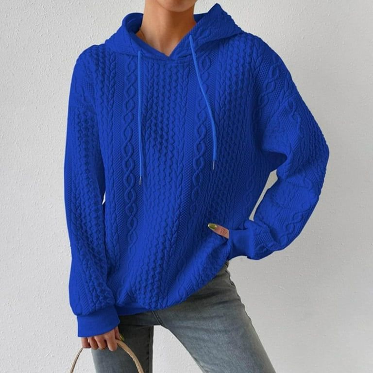 LTTVQM Solid Color Sweatshirt for Women Hooded Sweatshirt Solid