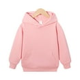 thumbnail image 1 of LTTVQM Teen Girls Hoodie 8-9 Long Sleeve Fall Winter Cute Sweatshirt Comfortable Pullovers with Pockets Trendy Hooded Sweatshirt for Teen Girls Pink 8-9 Years, 1 of 3
