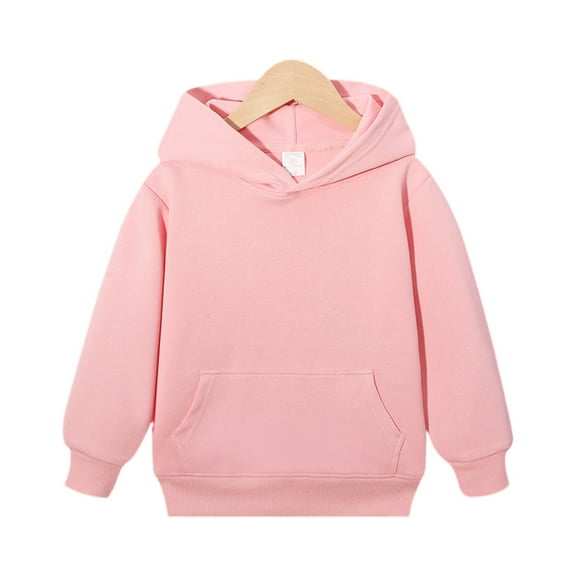 LTTVQM Teen Girls Hoodie 8-9 Long Sleeve Fall Winter Cute Sweatshirt Comfortable Pullovers with Pockets Trendy Hooded Sweatshirt for Teen Girls Pink 8-9 Years