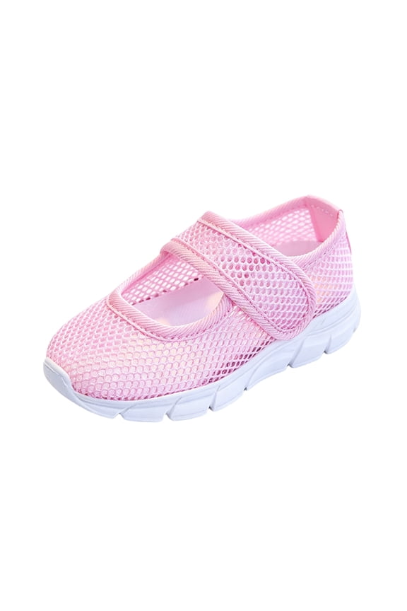 Toddler Shoes Breathable Mesh Orthopedic Walking Sneakers With Adjustable Snap Lightweight Casual Flat Shoes Non Slip Summer Outdoor Running Athletic Sneakers Pink 9 Toddler