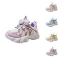 thumbnail image 1 of LTTVQM Toddler Sneakers for Girls Boys Orthopedic Chunky Lace-Up Rotary Buckle Anti-Slip Trainers with Arch Support Fashion Outdoor Athletic Sports Walking Shoes Purple 13.5 Little Kid, 1 of 5