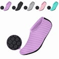 thumbnail image 1 of LTTVQM Water Shoes for Kids Adults Stretch Packable Barefoot Quick-Dry Beach Swim Aqua Socks for Surf Yoga Exercise Slip on Sports Lightweight Shoes Purple 40/41(US-8/8.5/US-7/7.5), 1 of 5