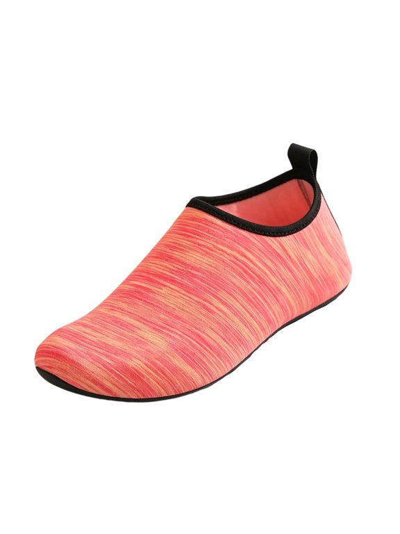 Water Shoes for Women Men Barefoot Quick-Dry Swim Beach Aqua Socks for Surf Yoga Exercise Slip on Camping Lightweight Shoes Pink 37(US-6.5Women/US-5.5Men)