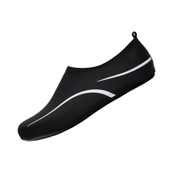 LTTVQM Water Shoes for Women Men Barefoot Quick-Dry Beach Swim Aqua Socks for Yoga Surf Pool Non Slip Sports Lightweight Shoes Black 37(US-6.5)