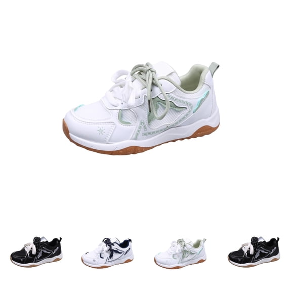 LTTVQM Women's Fashion Sneakers Chunky Platform Lace-Up Non-Slip Comfortable Breathable Sneakers Trendy Casual Outdoor Walking Shoes Gray 41(US-8.5)