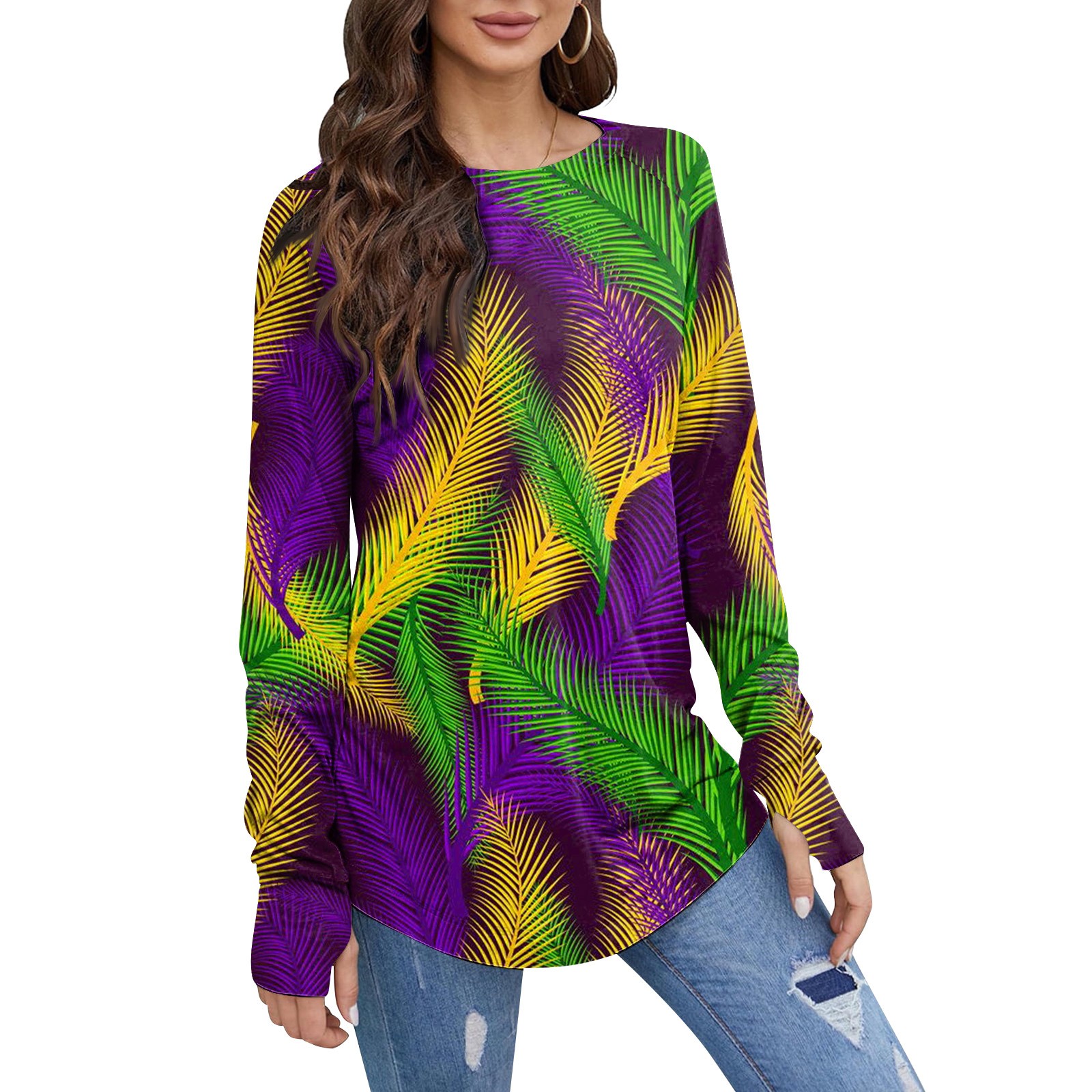 mardi gras tunic tops