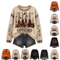 thumbnail image 1 of LTTVQM Womens Retro Halloween Sweatshirt Witch Salem Blood Moon Print Oversized Crew Neck Baggy Fit Soft Fabric For Halloween Cosplay Casual Street Outfit Blouses, 1 of 5