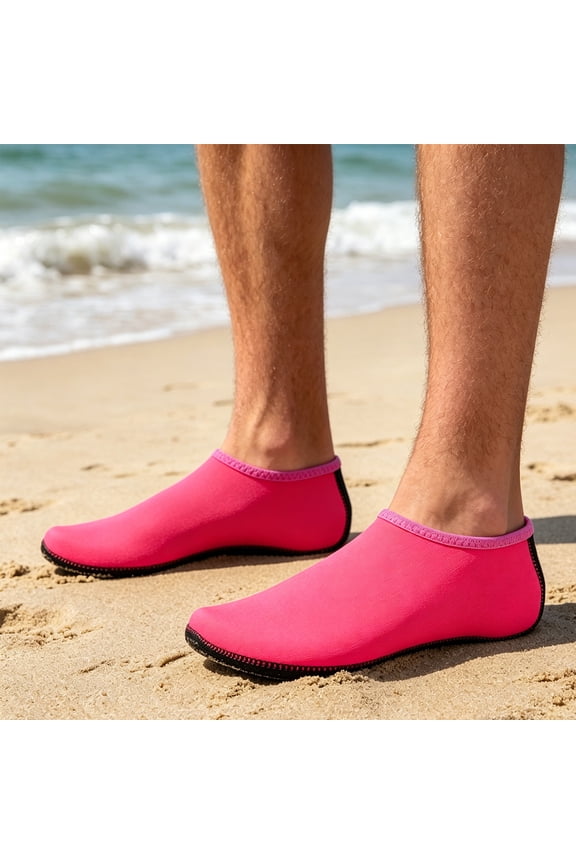 Womens Water Shoes Swim Shoes Comfortable Water Socks Aqua Yoga Running Diving Snorkeling Surfing Exercise Sport Shors Quickly-Dry Slip on 2026 New Water Shoes Hot Pink 39(US-7.5)
