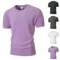 thumbnail image 1 of LTTVQM Workout Shirts for Men 2026 Quick Dry Athletic Gym Tee Shirts Mens Short Sleeve Running Cooling Swimming T-Shirt Light Purple L, 1 of 5