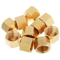 thumbnail image 1 of LTWFITTING 1/4" Brass Compression Cap Stop Valve Cap,Brass Compression Fitting(Pack of 10), 1 of 1