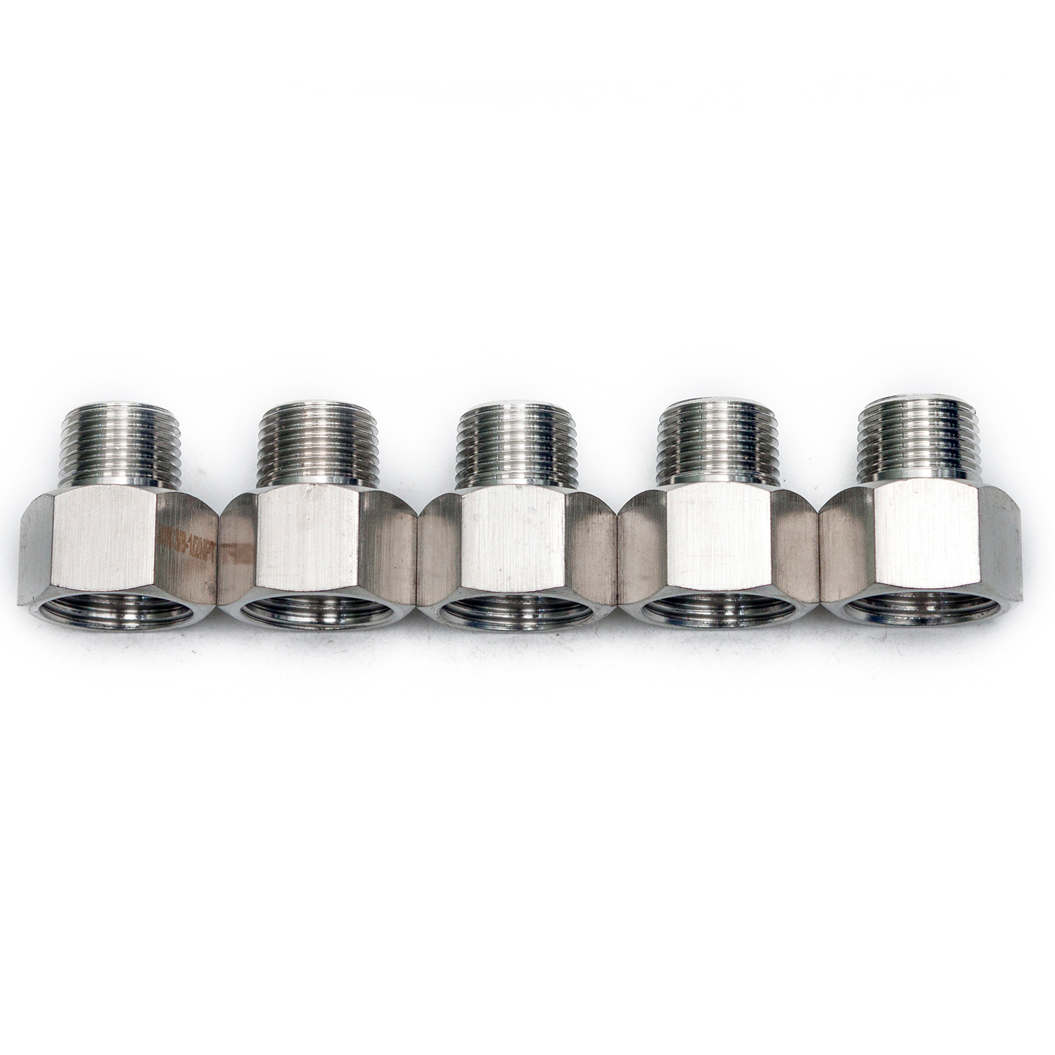 2 Raccords Filetés 1/2" NPT Mâle-femelle En Acier Inox - Longueurs Différentes - Uxcell
