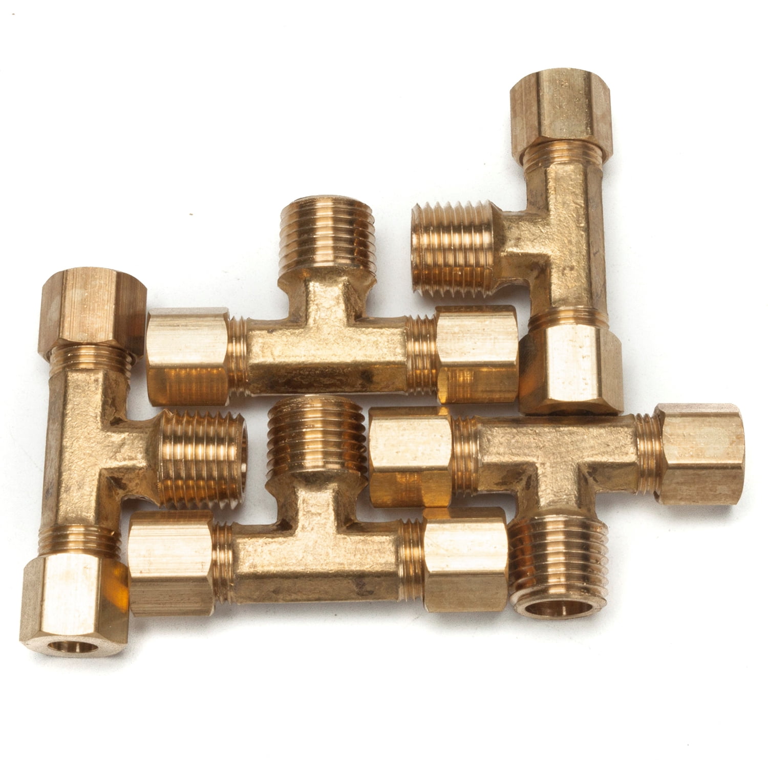 5 Raccords Rapides à Pousser 1/4" OD - Vanne à Bille Plastique - Pour Systèmes Eau RO, Aquarium, Irrigation