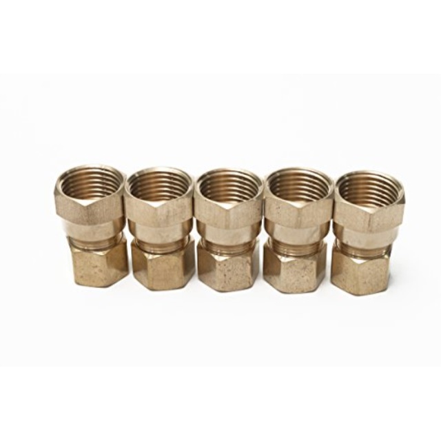 LTWFITTING Brass 12-Inch OD x 12-Inch Female NPT Compression Connector ...