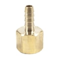 thumbnail image 1 of LTWFITTING Brass Fitting Coupler 1/4-Inch Hose Barb x 3/8-Inch Female NPT Fuel Water Boat(Pack of 25), 1 of 1