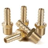 Flywheel Supply Brass Hose Barb Fitting – 1/2 Inch Barb X 1/4 Male NPT Thread For Water, Gas, Fuel