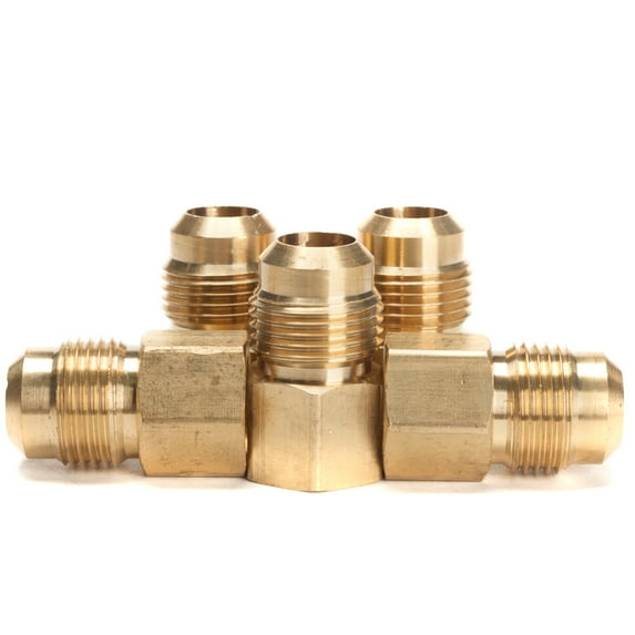LTWFITTING Brass Flare 5/8" OD x 1/2" Female NPT Female Connector Tube Fitting(Pack of 5)