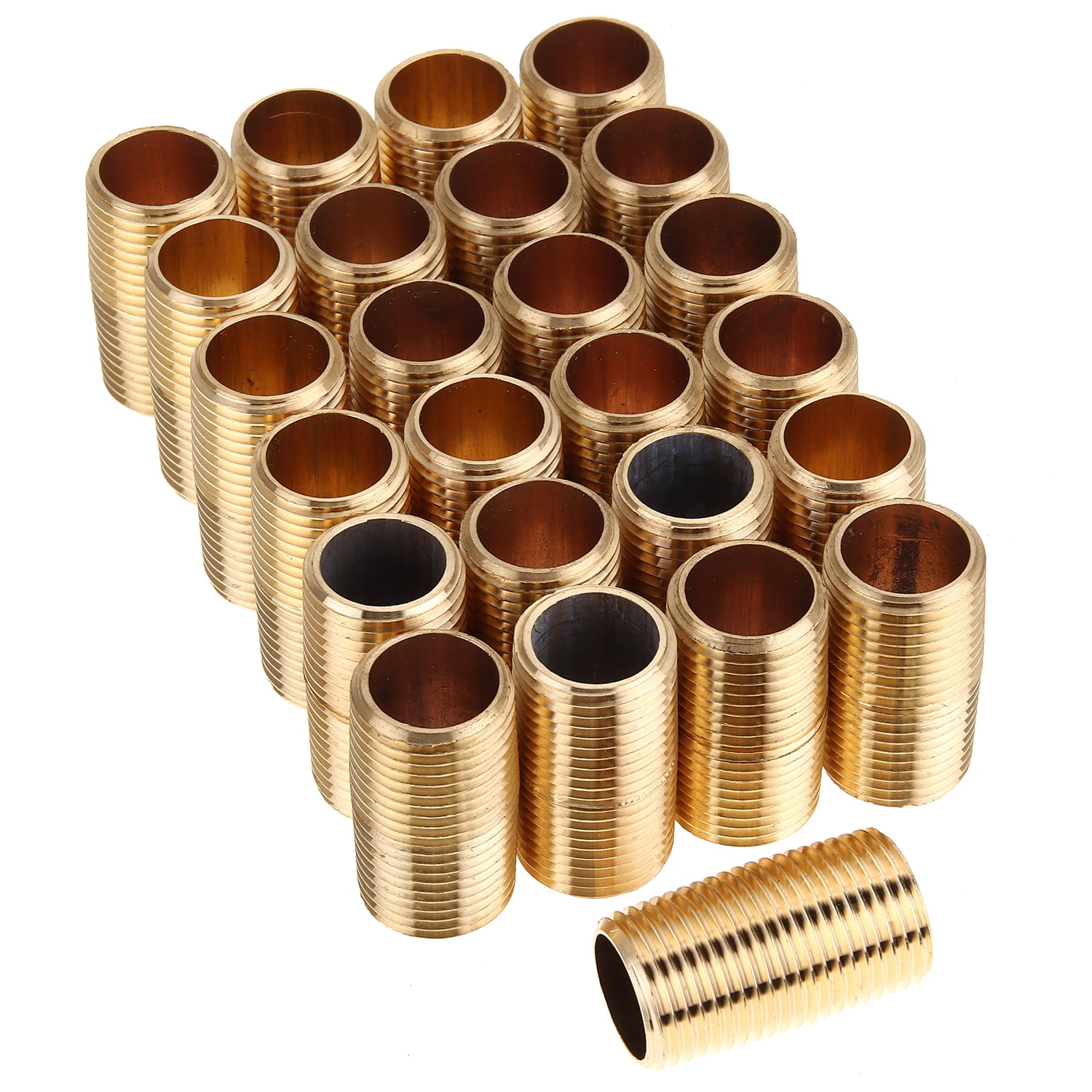 LTWFITTING Brass Pipe 1-1/2" Long Nipples Fitting 1/2 Male NPT Air