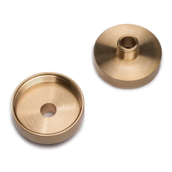 LTWFITTING Brass Pipe 2" Female x 1/2" Male NPT Adapter Fuel Gas Air (Pack of 2)