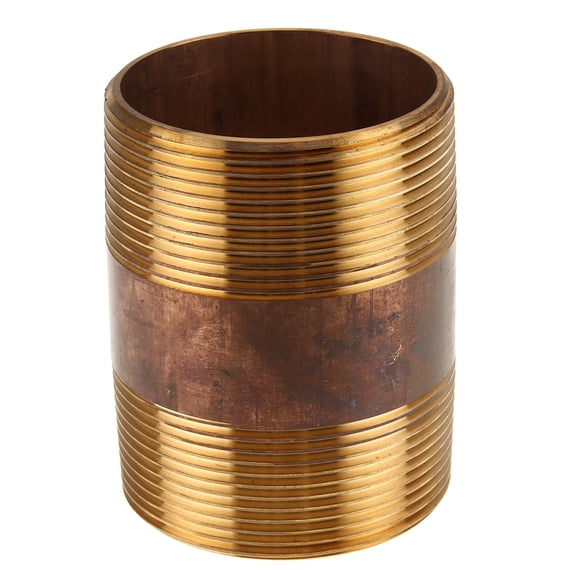 LTWFITTING Brass Pipe 3" Long Nipple Fitting 2" Male NPT Air Water(Pack of 1)