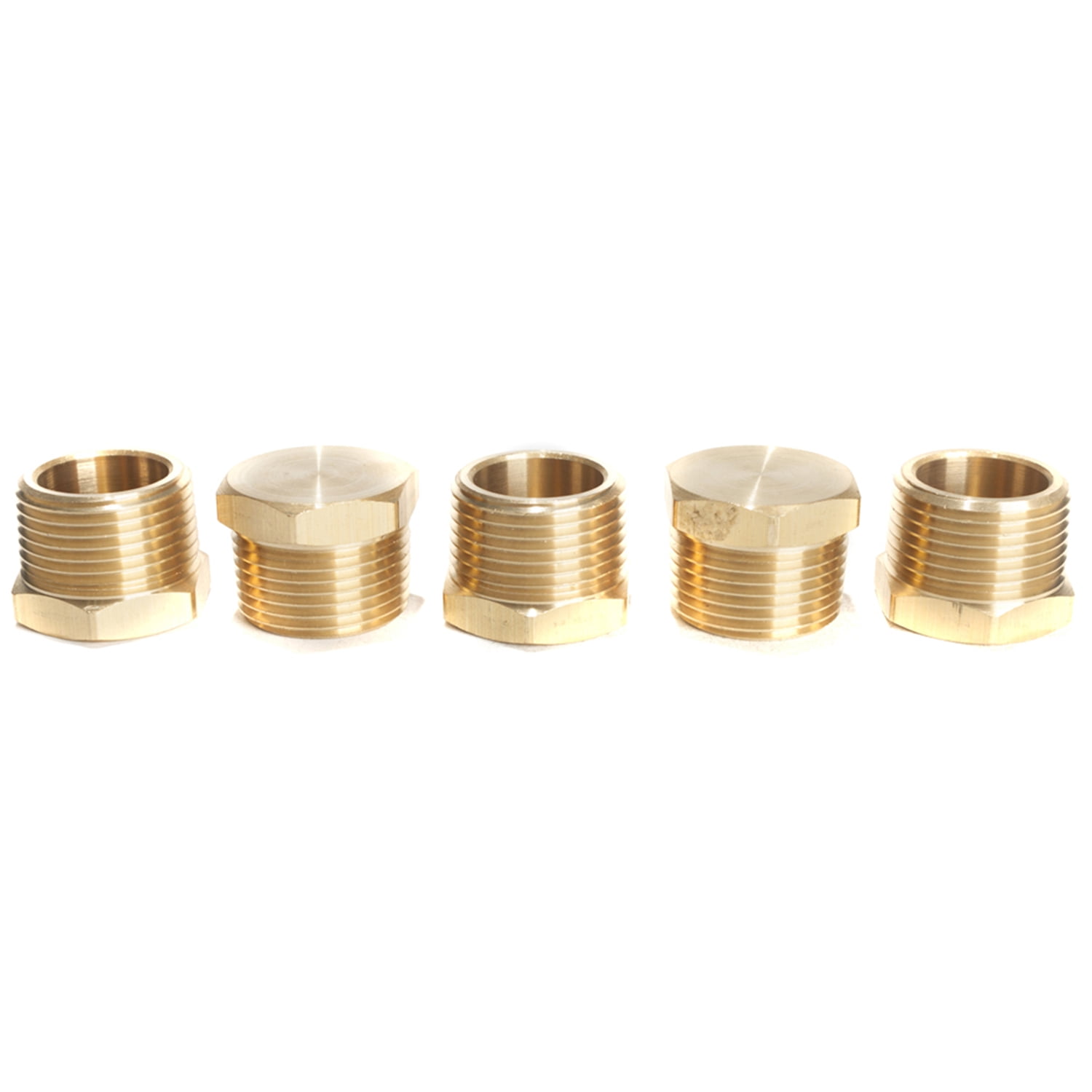 LTWFITTING 1 In. MIP X 1/4 In. FIP Brass Pipe Hex Bushing Fitting  3 Pack Hf10016403