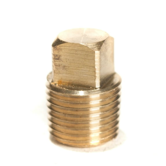 LTWFITTING Brass Pipe Square Head Plug Fittings 1/8 Inch Male NPT Air Fuel Water Boat(Pack of 50)