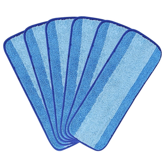 LTWHOME 24 Inch Microfiber Commercial Mop Refill Pads for Wet or Dry Floor Cleaning (Pack of 6)