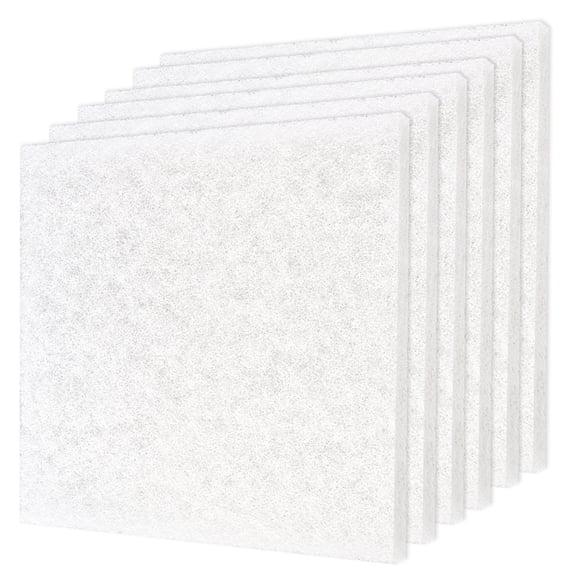 LTWHOME Square Polyester Filter Pads Fit for Danner 12202 Pondmaster PM 1000 and PM 2000 (Pack of 6)