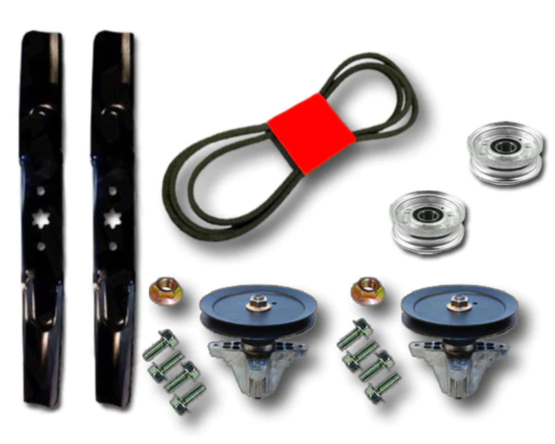 LTX 1040 Deck Rebuild Kit Spindles Blades Pulleys Belt 20102014