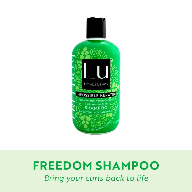 LU LatinUs Beauty Freedom Curl Enhancing Shampoo with Impossible Keratin & Natural Oils, for All Hair Types,12 oz