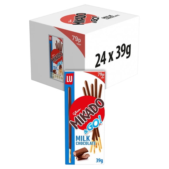 LU Mikado & Go Milk Chocolate Biscuits 39g (pack of 24)