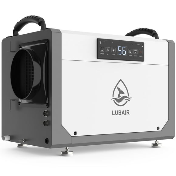 Lubair 113 Pint Crawl Space Dehumidifier with Pump and Hose, Commercial Dehumidifier for Basement, Energy Star Listed