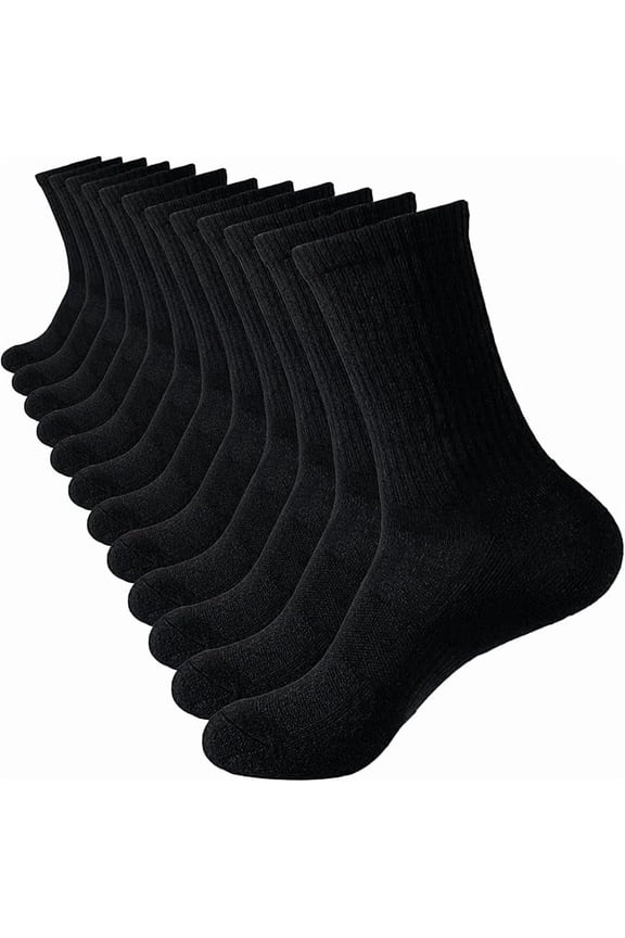 ANTI-ODOR 2026 Bamboo Viscose + Cotton Ankle/Crew/Quarter Socks - Moisture-Wicking, Cushioned, Arch Support
