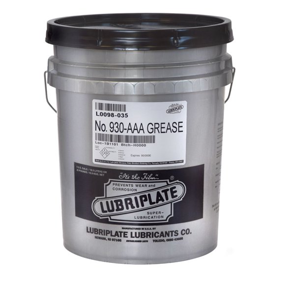 LUBRIPLATE BENTONE TYPE GREASE L0098-035 No. 930-AAA (35 Lb Pail)