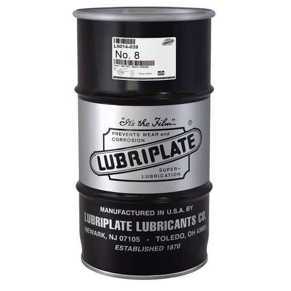 LUBRIPLATE FLUID PRODUCT NO.8 PETROLEUM-BASED MACHINE OIL, L0014-039 (120 LB/KEG)