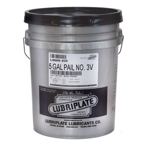 LUBRIPLATE No. 3-V ISO Grade 68, Mineral Oil 35 lbs Pail