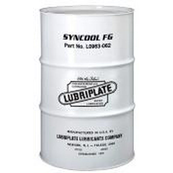 LUBRIPLATE SYNCOOL FG NSF/H1 REGISTERED (PENDING), 100% SYNTHETIC POLYGLYCOLESTER (PGE) BIODEGRADABLE AIR COMPRESSOR FLUID L0963-062 (55GL/DRUM)