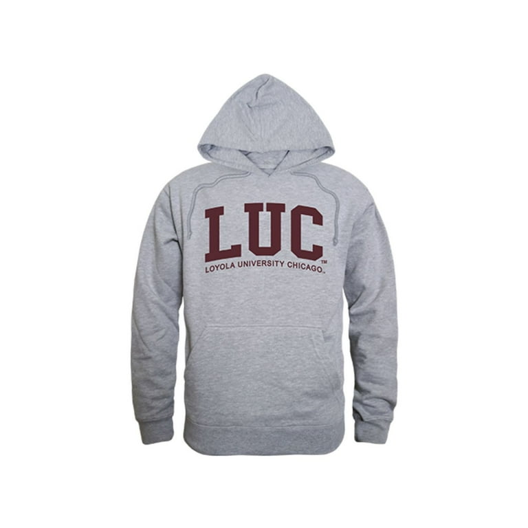 LUC Loyola University Chicago Game Day Hoodie Sweatshirt Heather Grey Walmart