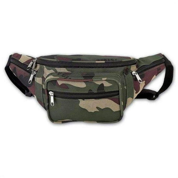 LUCAMWB Extreme Pak Invisible Pattern Camo Water Repellent Waist Bag