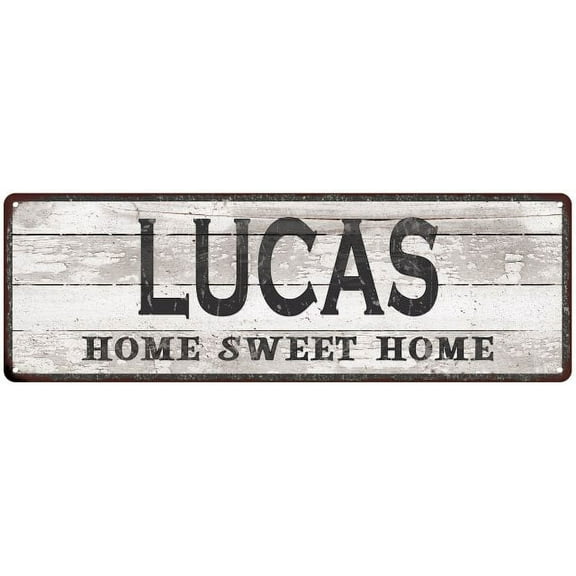 LUCAS Home Sweet Home Country Look 6x18 Metal Sign 106180045206