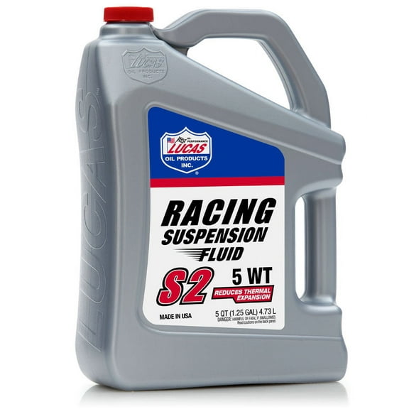 LUCAS OIL LUC10552 LUCAS OIL 10552 SYNTHETIC S2 RACING SUPENSION FLUID 5 WT 5 QUART
