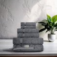 thumbnail image 1 of LUCIA MINELLI Towels Beyond - Luxury 6 Piece Turkish Cotton Towel Set - Highly Absorbent & Durable for Home & Spa Grey, 1 of 5