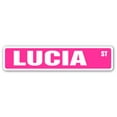 thumbnail image 1 of LUCIA Street Sign Childrens Name Room Sign | Indoor/Outdoor |  18" Wide, 1 of 5