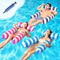 thumbnail image 1 of LUCKDEER 3 Pack Pool Inflatables, Inflatable Pool Floats, 4 IN 1 Swimming Pool Floats Hammock, Inflatable Pool Toys Water Hammock for Armchair Mattresses Seat Floating Mattress, 1 of 7