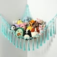 thumbnail image 1 of LUCKDEER Stuffed Animal Hammock Macrame Boho Plush Toy Net Hammock for Stuffed Animals with Light Pet Net for Stuffed Animals Corner Hanging Stuffed Animal Storage Holder Teddy Bear Net Kids Room, 1 of 9