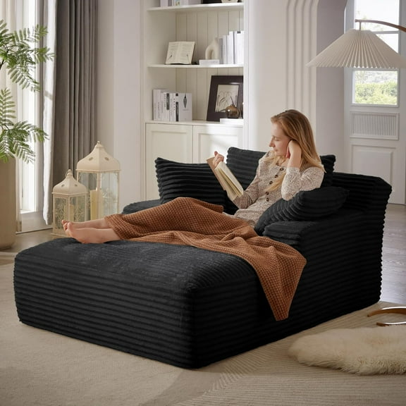 LUCKHAO 49.2-inch Length No Assembly Compressed Sofa Chair - Professional Ergonomic Design
