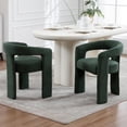 thumbnail image 1 of LUCKHAO Dining Chairs Set of 2,  Upholstered Barrel Kitchen Chair with Round Back & Arm, Multipurpose Comfy Accent Armchair for Dining Room Living Room, 1 of 8