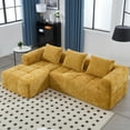 thumbnail image 1 of LUCKHAO  Modular L-Shaped Sectional Sofa with Chaise Longue ,Comfy  Deep Seat Sofa Couch with Small Side Pockets  Compression Couch Free Combination, 1 of 18