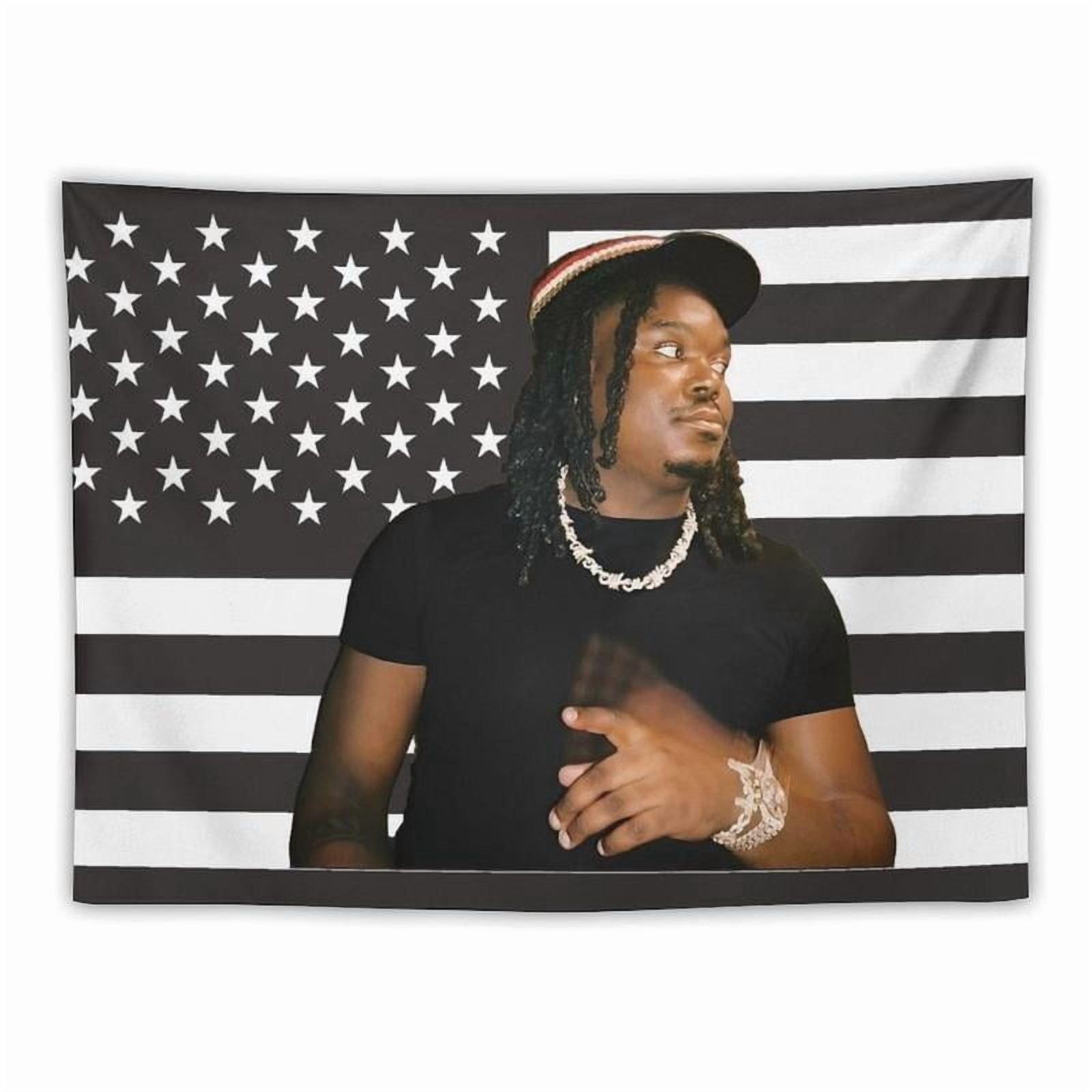 Lucki Rapper Flag LUCKI Rapper American Flag Tapestry. Easy Hang, Durable. Ideal for Man ...