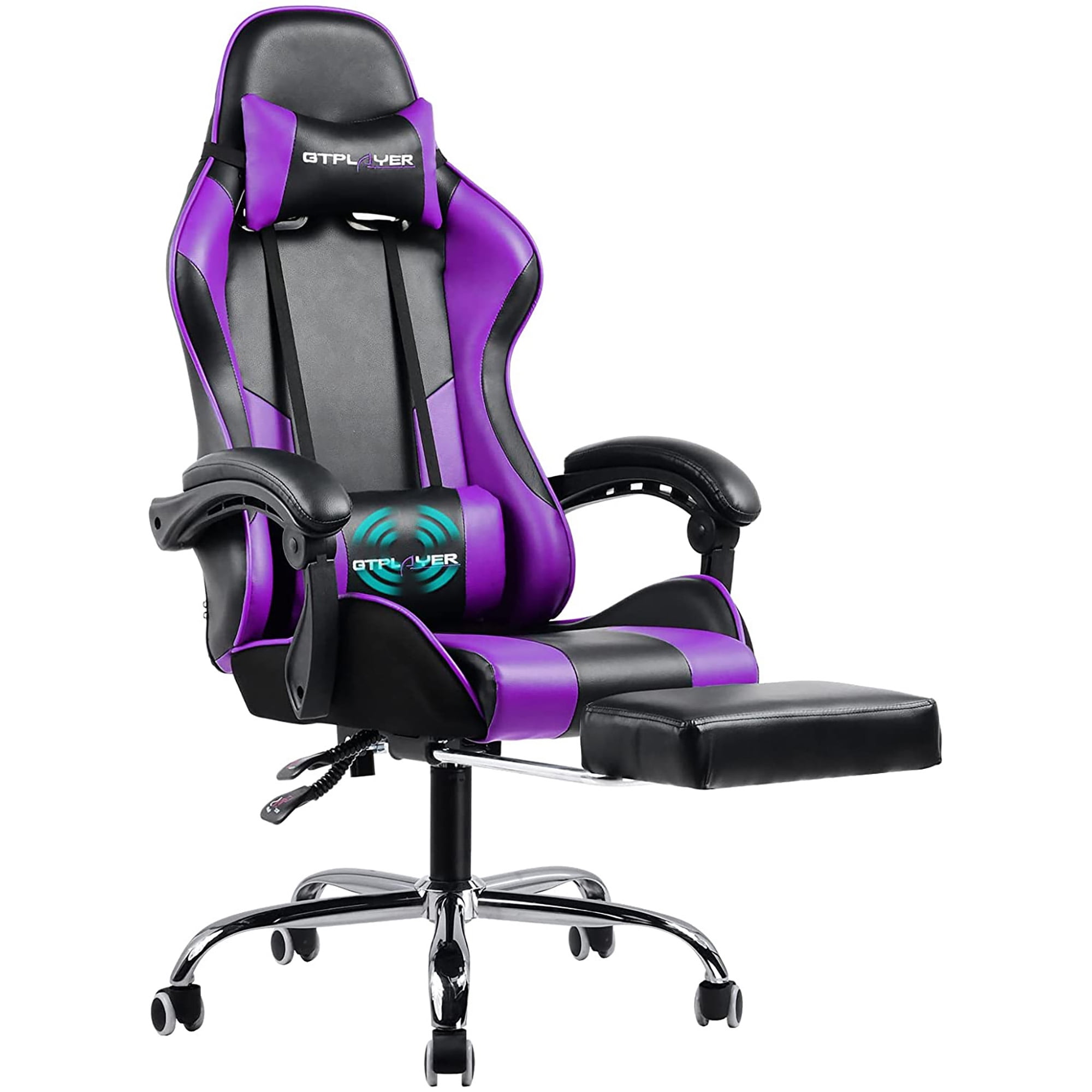 Purple leather office chair outlet