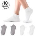 thumbnail image 1 of LUCKMEEY 10-Pack Cotton Ankle Socks for Women Soft Socks Size 5-11, 1 of 7